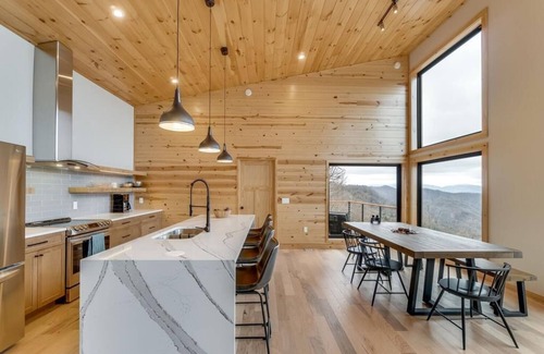 Bryson City Cabin | Azalea Creek Falls - Free Whitewater Rafting + Modern Cabin + Breathtaking View