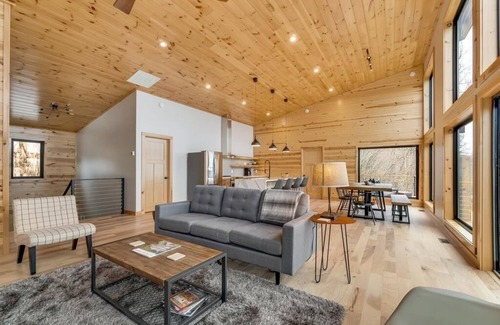 Bryson City Cabin | Azalea Creek Falls - Free Whitewater Rafting + Modern Cabin + Breathtaking View