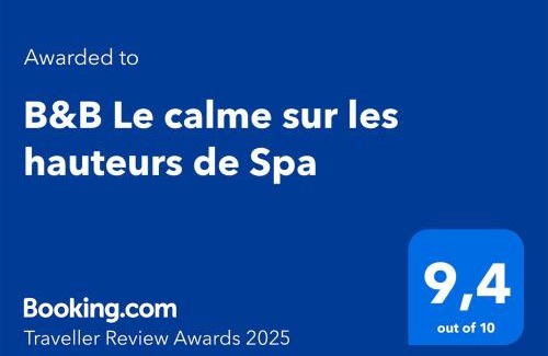 Sart-lez-Spa Bed & Breakfast | B&B Le calme sur les hauteurs de Spa
