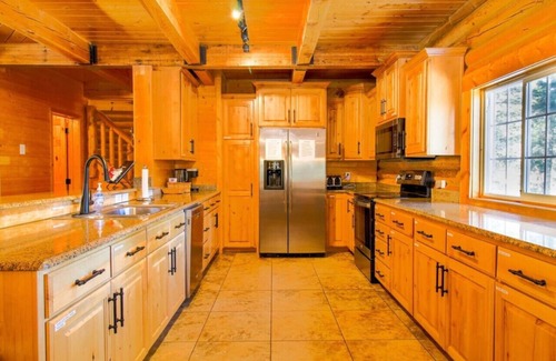 Duck Creek Village Cabin | Backwoods Bonanza BIG Cabin and Hot Tub!