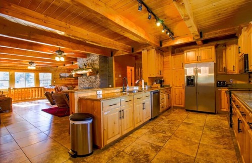 Duck Creek Village Cabin | Backwoods Bonanza BIG Cabin and Hot Tub!
