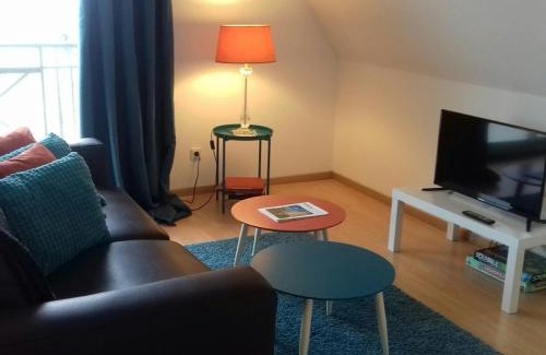 Wimereux Apartment | Balcon avec vue panoramique de la mer, le village et la campagne - parking privé