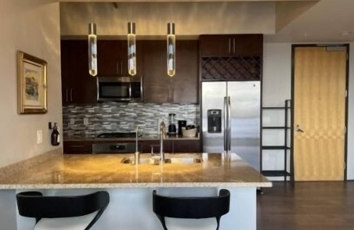 Downtown Las Vegas Condo | Balcony Luxury High Rise Downtown Fremont Casinos