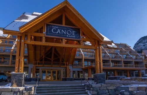 Banff Apartment | Banff | Spacious King Suite | Fireplace + Balcony