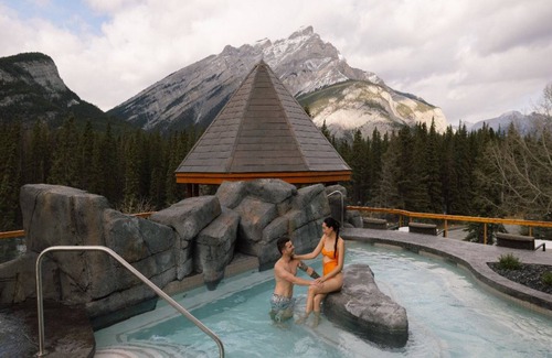 Banff Apartment | Banff | Spacious King Suite | Fireplace + Balcony