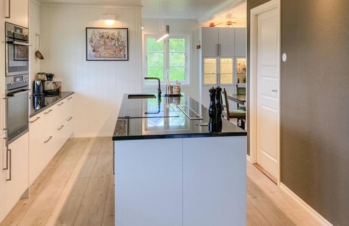 Stord House | Be enchanted by the magnificent view of the fjord in this vacation home.