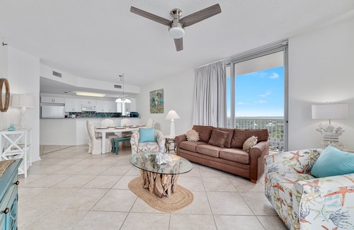 Fort Morgan Condo | Beach Club C1001 Beachfront Sleeps 8 | Large Balcony| Full Service Resort Style