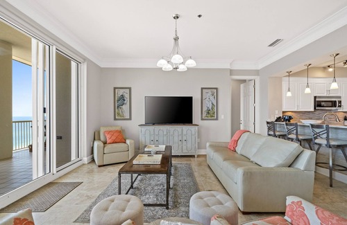 Fort Morgan Condo | Beach Front Penthouse 4 Top Floor! K/K/K/K/tw/tw-Ocean Front 70 ft Balcony-Pools
