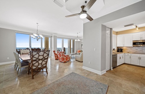 Fort Morgan Condo | Beach Front Penthouse 4 Top Floor! K/K/K/K/tw/tw-Ocean Front 70 ft Balcony-Pools