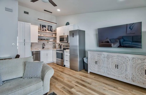 Seagrove Beach Condo | Beach view from balcony, community pool, walkable to restaurants & shopping!