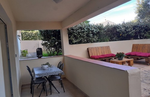 Bravone Apartment | Beachfront apartment in Marines de Bravone with terrace