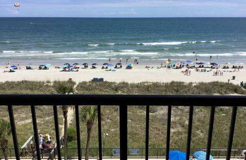 Cherry Grove Beach Condo | BeachFront Condo w/views, 3pools & Bar, beach rentals, 1mi walk to dwtn/shops