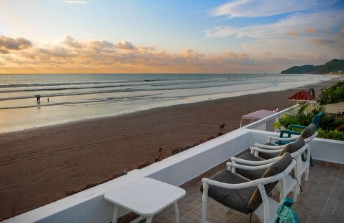 Comuna San Jose House | Beachfront, large Pool, lap pool, & Jacuzzi, Barbecue area, Spectacular Gardens