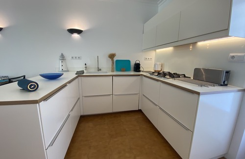 Alcudia Apartment | Beachfront Private Garden Apartment. 2 bedrooms and 2 bathrooms. A/C. Wifi