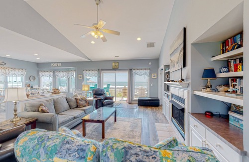 North Topsail Beach House | Beachfront home with pool, private hot tub, beach access & lovely views