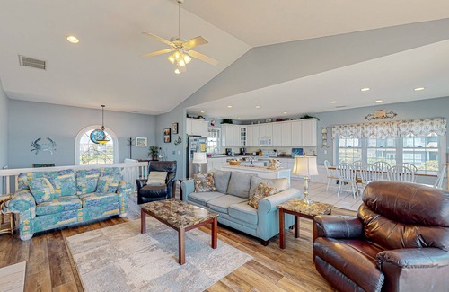 North Topsail Beach House | Beachfront home with pool, private hot tub, beach access & lovely views