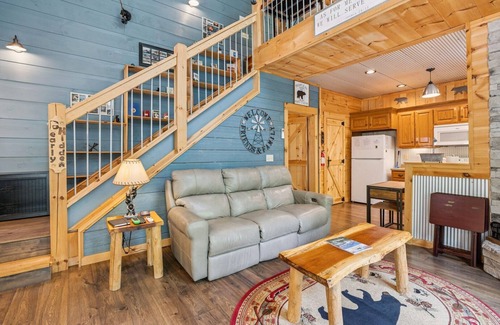 Chalet Village North Cabin | Bearly Hidden: Peaceful Creekside Escape with Hot Tub