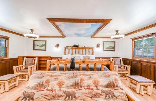 Fox Farm House | Bears Palace at Big Bear - Swim Spa - Games - Central Luxe Chalet Retreat