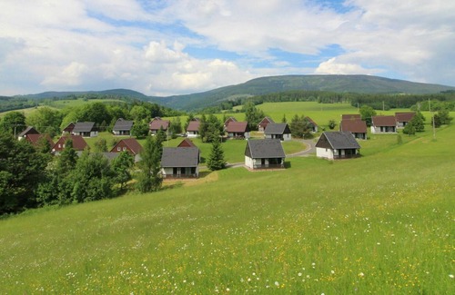 Rudnik u Vrchlabi House | Beautiful private villa for 6 guests with WIFI, pool, TV, terrace, pets allowed and parking
