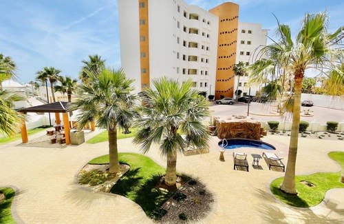 Sandy Beach Condo | Beautiful 1 Bedroom Condo on the Sea of Cortez at Las Palmas Resort BN-203B