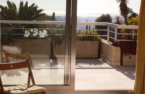 Vence Apartment | Beautiful apartment with stunning sea views, enormous terrace and communal pool