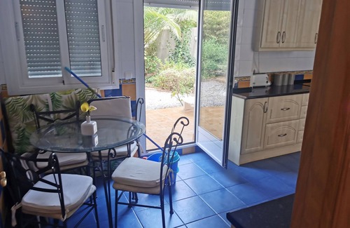 Almunecar Apartment | Beautiful holiday ground floor apt with garden, big balcony and shared pool
