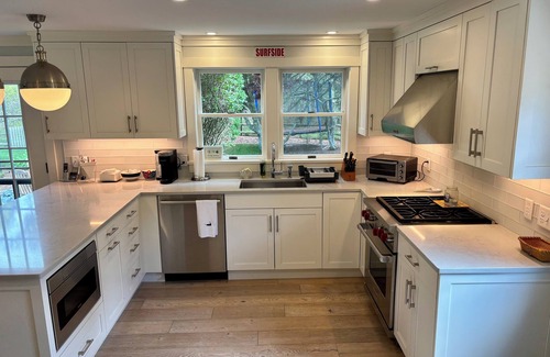Surfside House | Beautiful home with oversized pool and hot tub, spacious yard, walk to beach