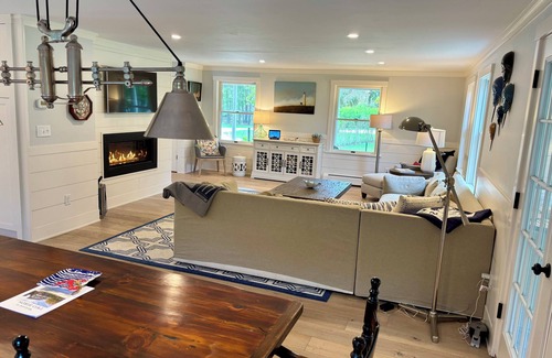 Surfside House | Beautiful home with oversized pool and hot tub, spacious yard, walk to beach