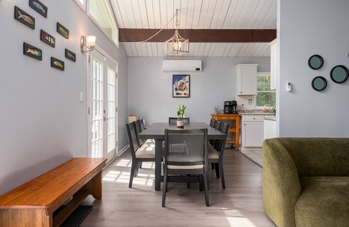 Long Pond House | Beautiful house with expansive deck, fire pits, hot tub and 240V EV charger