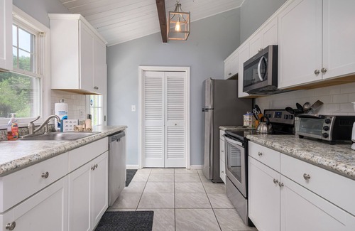 Long Pond House | Beautiful house with expansive deck, fire pits, hot tub and 240V EV charger