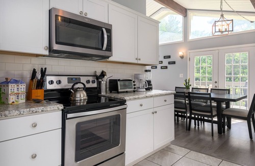 Long Pond House | Beautiful house with expansive deck, fire pits, hot tub and 240V EV charger