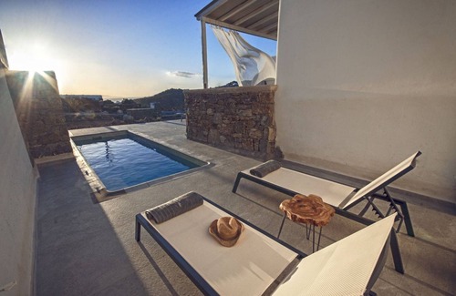 Tourlos Villa | Beautiful Mykonos Villa | Villa Ambrosia | 3 Bedrooms | Private Pool with View.
