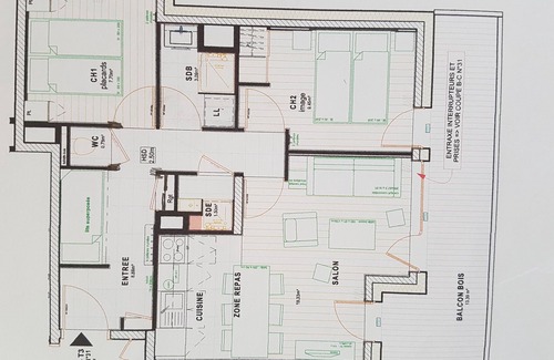 Les Saisies Apartment | Beautiful New Apartment in Chalet Plein Sud 6 people ski-in ski-out covered parking