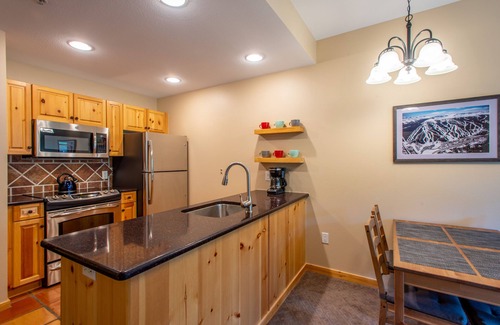 Copper Mountain Village Condo | Beautiful one bedroom condo steps from the American Flyer Lift.