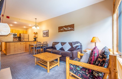 Copper Mountain Village Condo | Beautiful one bedroom condo steps from the American Flyer Lift.