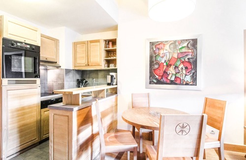 Flaine Apartment | Beautiful one-bedroom apartment with fireplace and stunning views