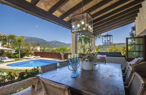 Mancor de la Vall Villa | Beautiful private villa for 8 guests with A/C, private pool, WIFI, TV, patio and panoramic view