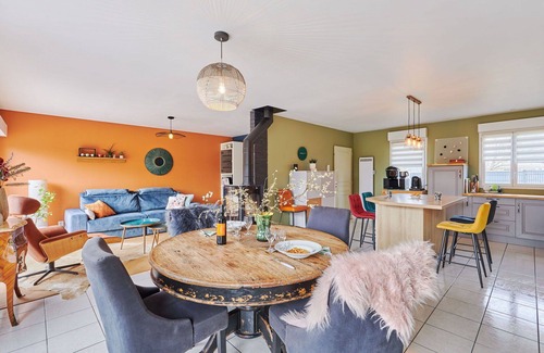 Portbail House | Beautiful private villa for 2 guests with WIFI, terrace and pets allowed