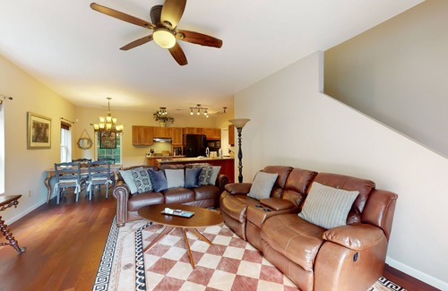 Banner Elk House | Beautiful tree-lined home with mountain view balcony & grill - near outdoor rec