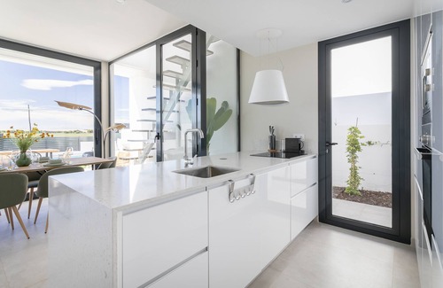 Diputacion de Rincon de San Gines Villa | Beautiful villa with private pool, 350m from beach, astonishing views
