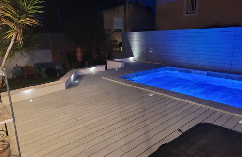 Sausset-les-Pins Villa | Beautiful villa 100M from the beach, swimming pool, jacuzzi, composite terrace