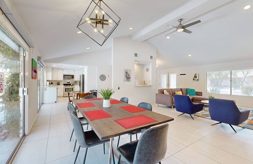 Sonora Sunrise House | Beautifully Remodeled Mid-Century Modern Home with Private Heated Pool & Spa