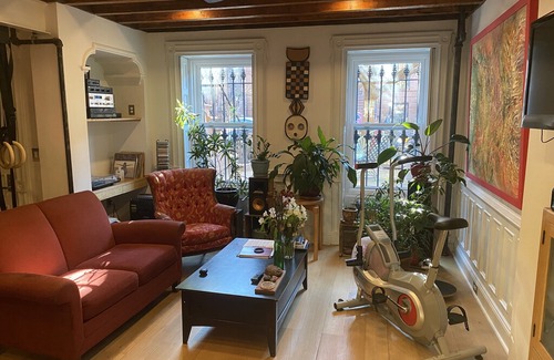Bedford-Stuyvesant House | Bed Stuy Brownstone Beauty with Hot Tub, Grill, Sauna & Gym