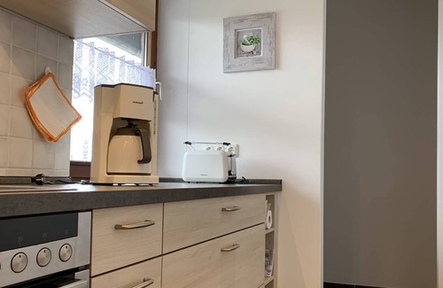 Brannenburg Apartment | Bei der Meierei, 63 qm, Wohnschlafzimmer, Schlafzimmer, Bad mit Dusche, Extra WC, Balkon, Bergblick
