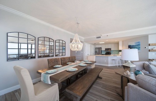 Navarre Beach Condo | Belle Mer 1104 ~ Navarre Luxury Retreat - 4BR/4BA Corner Condo with Gulf & Sound Views