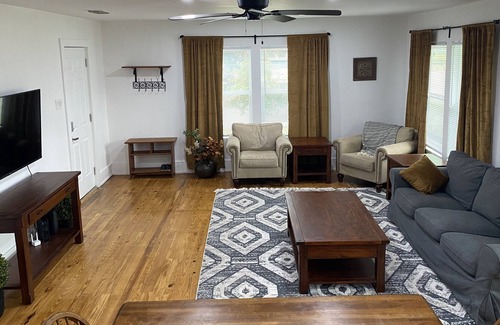 Belton House | Belton Getaway with King Suite by park and downtown