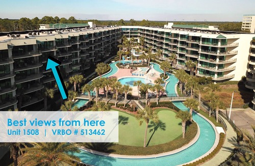 Orange Beach Condo | BEST 5th FLOOR VIEW @ PHOENIX ON BAY 2BR/2BA, Lazy River, Water Slide, Boat Slip