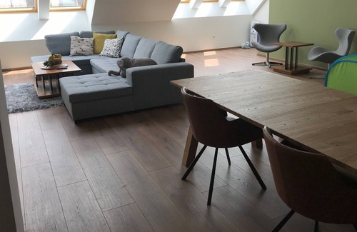 Inner City Budapest Apartment | Big Premium Renovated Penthouse At the Heart of District 5, Balcony & Elevator