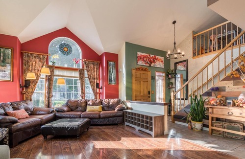 Alvadore House | Big Red House-Creek Side Country Charm!