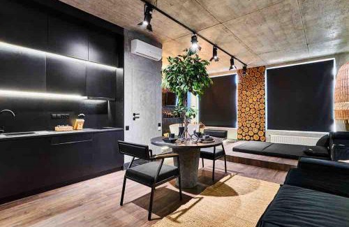 Kyiv Apartment | BLACK ROCK APART downtown 50 м2 улица Жилянская 68 метро Олимпийская - новый дом